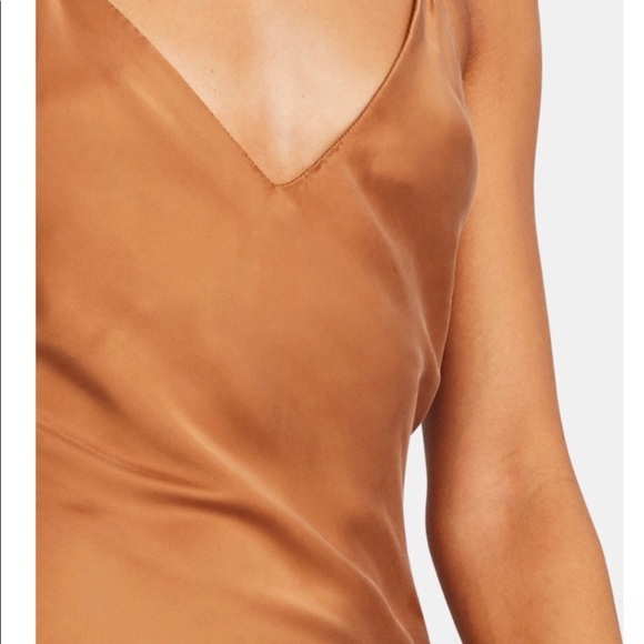 Jonathan Simkhai Isla Bias Maxi Dress in Toffee - Picture 3 of 7